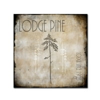Трговска марка ликовна уметност 'Moose Lodge - Lodge Pole 3' Canvas Art by LightboxJournal