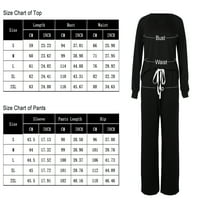 Plusенски плус големина пижами поставени долги ракави за спиење PJS ноќна облека меки PJ салон со џебови со