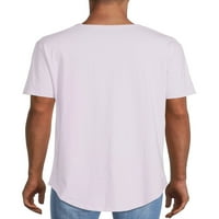 Без граници издолжена маица за мажи со кратки ракави