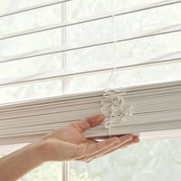 Подобри домови и градини безжични ролетни за прозорци од дрво, бело, 27х64