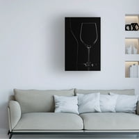 Марио Бузанчиќ „Вино чаша и сенки“ платно уметност