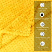Единствени поволни цени мека фланела руно кадифено ќебе жолто 78 90